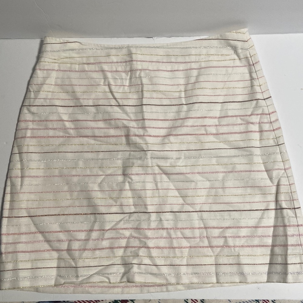 Loft pastel stripes skirt size 10